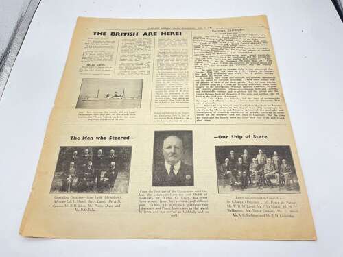 WW2 British Guernsey Evening Press May 9th 1945 Peace & Liberation Newspaper