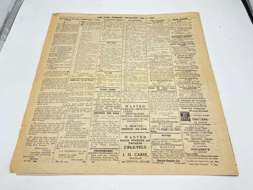 WW2 Guernsey The Star May 9th 1945 Liberation Of German Occupation Newspaper