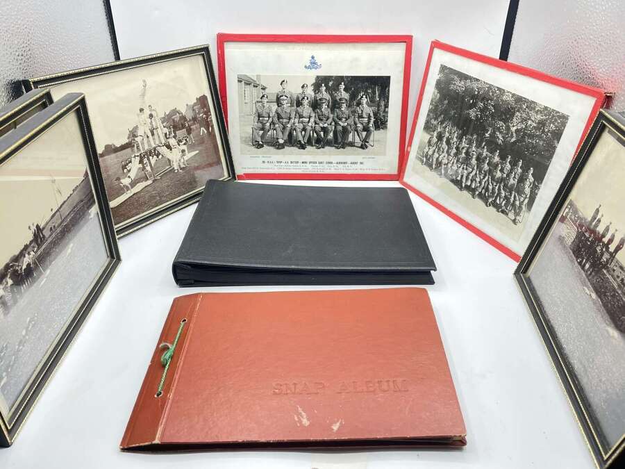Post WW2 1957 Aldershot  205th Heavy Anti-Aircraft Cadet School Photo Albums