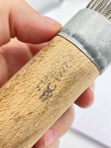 Post WW2 British Army 1997 Dated Shaving Brush Marked With Broad Arrow