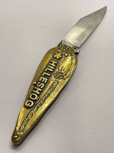 Vintage 1950s Hilleshog Sugar Beet Advertising Knife Single Blade