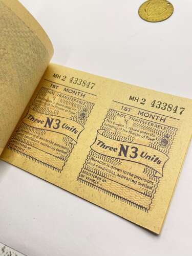 Post WW2 British Motor Fuel Ration Book Unused/ Un Issued