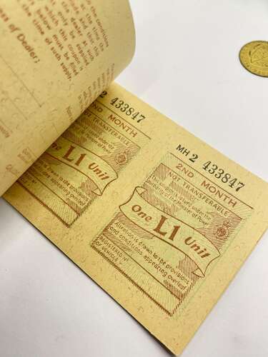 Post WW2 British Motor Fuel Ration Book Unused/ Un Issued