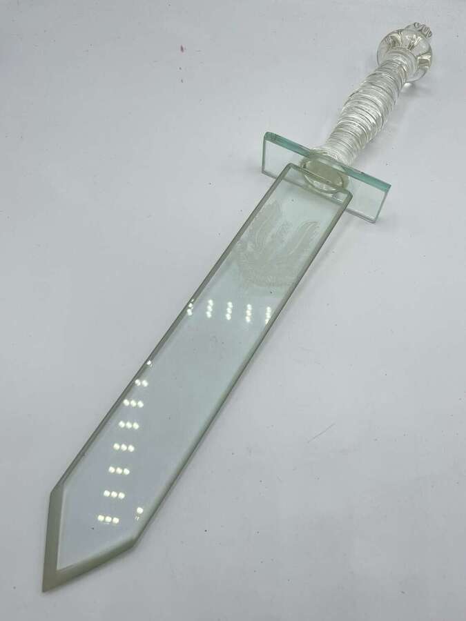 Post WW2 Special Air Service (SAS) Commemorative Glass Presentation Sword