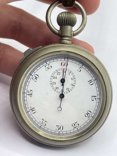 WW1 1916 Dated British Army Moise Dreyfuss Mark II Working Stop Watch & Strap